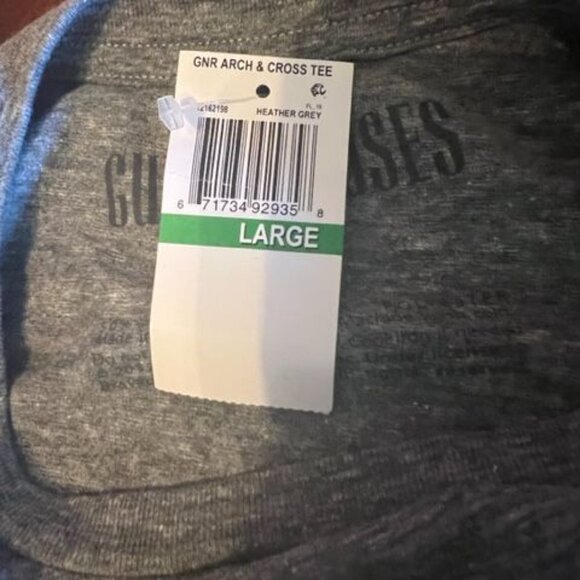 Guns N Roses T-Shirt appetite for destruction graphic both sides heather gray - Picture 8 of 9